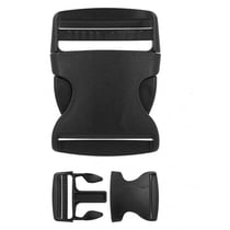 Boucle anti-glisse plastique à l'unité noir 78mm x 58mm