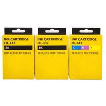 Cartouches Compatibles HP 337 343 Imprimantes Deskjet 6940 à 6983 & OfficeJet 6304 à 6318 & PhotoSmart 2571 à 8053 & PSC 4180