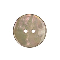 Bouton en nacre rond beige lin