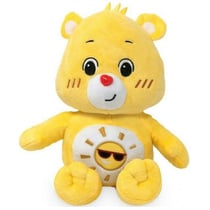 Peluche bisounours jaune - toutaquin 44 cm - doudou licence