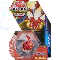 Bakugan legends : blitz fox avec carte - boule rouge - platinum series - saison 4 - spin master 20140219
