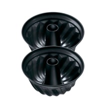 Ensemble de 2 Moules à kouglof 25 cm Zenker Black Metallic