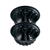 Ensemble de 2 Moules à kouglof 25 cm Zenker Black Metallic