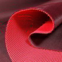 Tissu Résille matelassé mesh 3D Rouge