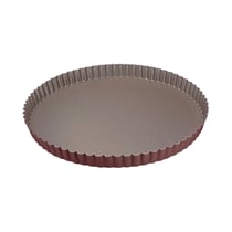Tourtière ronde cannelée - Antiadhérent (sans PFAS) - fond fixe - Ø260/240 mm h25 mm