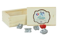 Jeu d'osselets en coffret bois