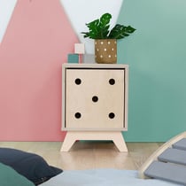 Meuble de rangement NABOSKY verni 1x1