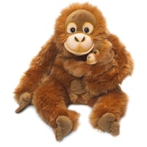 Peluche Orang-outan avec bébé 25 cm