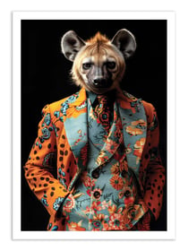 Affiche 50 x 70 cm -  Hyena Wild Suits - Philippe Hugonnard
