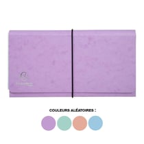 Pochette trieur - Petit trieur - 26x13 cm - 6 compartiments - Couleurs pastel
