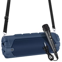 Haut-Parleur Bluetooth Portable 20W Avec Micro Et Bandoulière Bleu YONIS