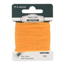 Fil à repriser laine 15m orange