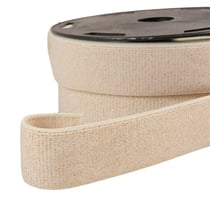 Elastique boxer métallisé écru/or 32mm au mètre