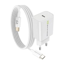 Mayaxess Chargeur Secteur pour Galaxy S22 Plus 20W + Câble USB-C 1m Blanc