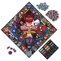 Monopoly spiderman marvel - hasbro gaming - e9072 - jeu de societe classique - dc - spider-man
