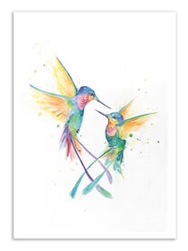 Affiche - Happy Humminbirds - Marc Allante