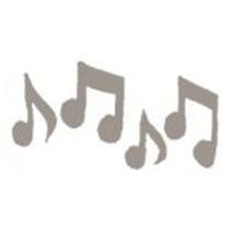 Tampon bois notes de musique