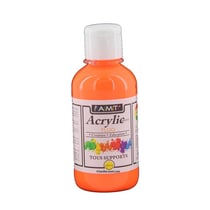 Peinture Acrylique en bouteille orange fluo 200ml - Amt