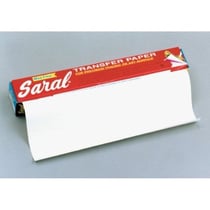 Papier transfert Saral 12 feuilles 45 x 61 cm - Blanc