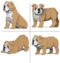 Chien Bulldog Anglais (4 en 1) beige Taille standard | JEKCA | 14 ans et +