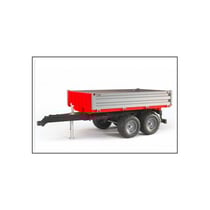 Benne pour tracteurs avec ridelles rabattables