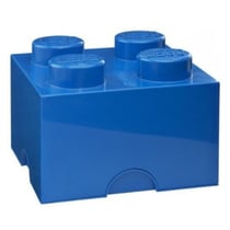 Lego boite de rangement 4 plots bleue - brique de rangement lego