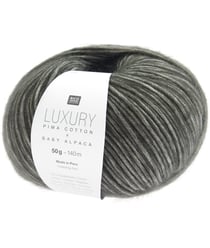 Pelote de cachemire et de coton Luxury Pima Cotton x Baby Alpaca - Rico Design 08 Noir