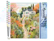 Peinture par Numéro Figured'Art - Jardin de la Villa - Kit de Loisir Créatif DIY Numéro d'Art Complet - 40x50cm sans châssis en bois