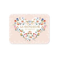 Petite boîte rectangulaire en métal - Le bonheur est partout - Hirondelles & Cie