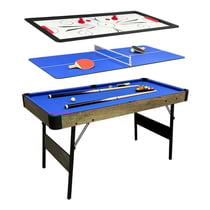 Table multi-jeux 3-en-1 mini chêne - Cougar