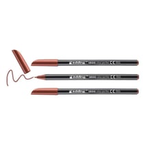 Lot de 3 feutres de coloriage pointe fine - EDDING - Marron - 1 mm
