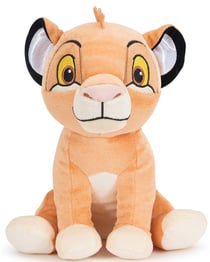 Peluche disney le roi lion : simba 26 cm - licence disney - nicotoy