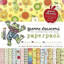 24 Papiers scrapbooking 15,2 x 15,2 cm Yvonne Créations PAPERPACK