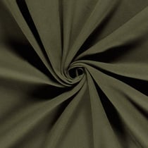 Tissu Drap de manteau Coeur de Laine uni Vert kaki