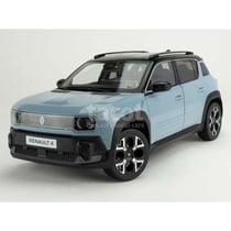 Voiture miniature de collection - NOREV - Renault New R4 E-Tech 2025 - Échelle 1/18 - Bleu Nuage - Monté métal