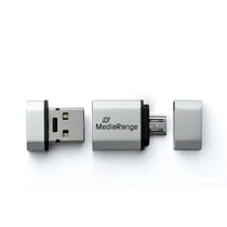 Clé usb 32go Mediarange USB et micro USB 2.0 argent