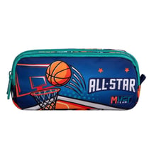 Trousse rectangulaire Basketball All Star Must 21 CM - 2 compartiments