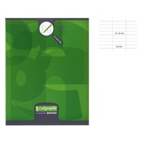 Cahier d'écriture - 17x22 cm - Grands carreaux - 4mm - 32 pages - Calligraphe