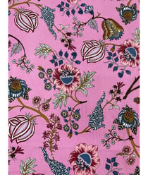 Tissu indien Taj-mahal TAJROSE vendu par 50 cm