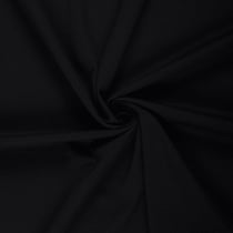 Tissu Jersey piqué lourd de viscose James uni Noir
