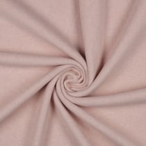 Tissu Polaire doux Velours d'Hivers uni Rose blush