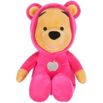 Peluche disney winnie the pooh grenouillere rose 35 cm - peluche licence