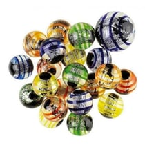 Filet de 20 billes 16 mm + 1 calot 25 mm oeil de dragon - série collector - kim play - jeu de recreation, adresse