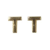 Lettres en cire - T - , or, 9mm, 2 pces