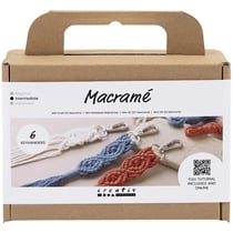Mini Kit DIY Macramé - Porte-clés - 6 pcs