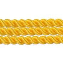 Rayher - Cordon tressé Jaune Ø 4 mm Au mètre