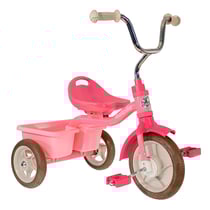 Tricycle fille rose avec benne - Italtrike