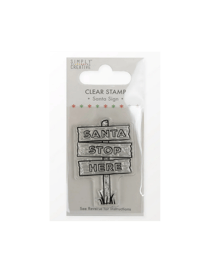 Tampon transparent "Le Père Noël est ici" SIMPLY CREATIVE