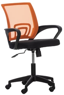 Chaise de bureau Auburn orange