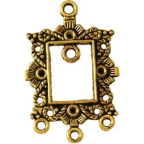 MégaCréa - Breloque pendentif Diviseur cadre Doré